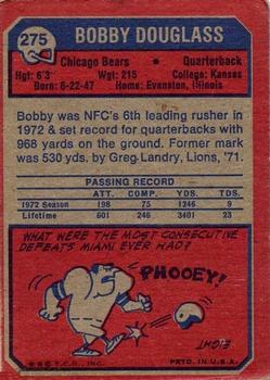 1973 Topps #275 Bobby Douglass Back
