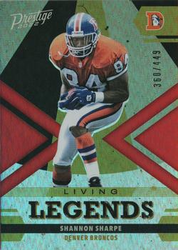 2022 Panini Prestige - Living Legends Xtra Points Red #LL-27 Shannon Sharpe Front