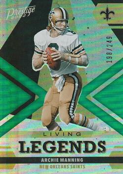 2022 Panini Prestige - Living Legends Xtra Points Green #LL-20 Archie Manning Front