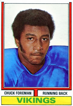 1974 Topps #113 Chuck Foreman Front
