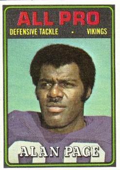 1974 Topps #134 Alan Page Front