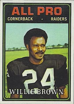 1974 Topps #141 Willie Brown Front