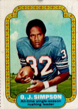 1974 Topps #1 O.J. Simpson Front
