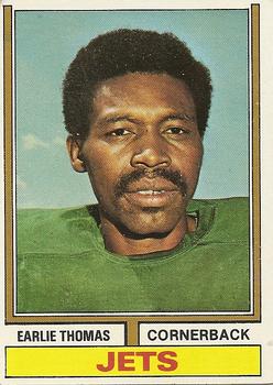 1974 Topps #201 Earlie Thomas Front