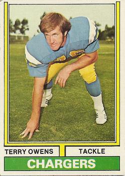 1974 Topps #228 Terry Owens Front