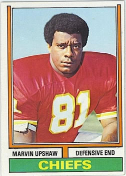 1974 Topps #297 Marvin Upshaw Front