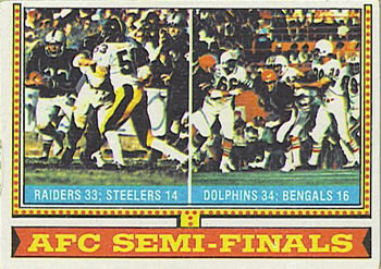 1974 Topps #460 AFC Semi-Finals Front