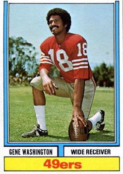 1974 Topps #46 Gene Washington Front