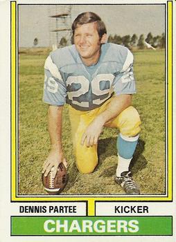 1974 Topps #503 Dennis Partee Front
