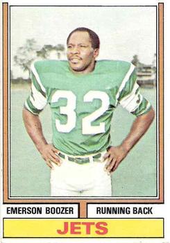 1974 Topps #495 Emerson Boozer Front