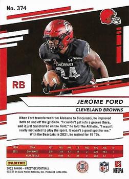 2022 Panini Prestige - Xtra Points Astral #374 Jerome Ford Back
