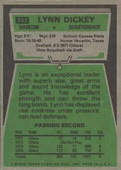 1972 SUNOCO FOOTBALL STAMP LYNN DICKEY HOUSTON OILERS