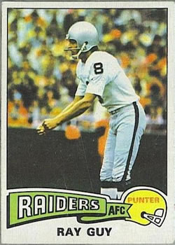 1975 Topps #435 Ray Guy Front