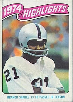 1975 Topps #454 Cliff Branch Front