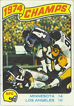 1975 Topps #527 1974 NFC Championship Front