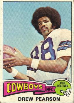 1975 Topps #65 Drew Pearson Front
