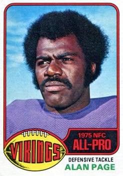 1976 Topps #150 Alan Page Front