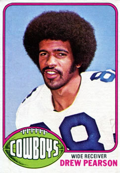1976 Topps #313 Drew Pearson Front