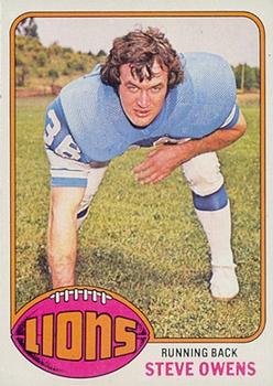 1976 Topps #508 Steve Owens Front