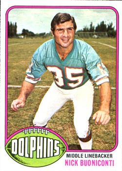 1976 Topps #515 Nick Buoniconti Front