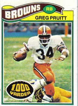 1977 Topps #25 Greg Pruitt Front
