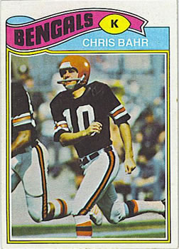 1977 Topps #311 Chris Bahr Front