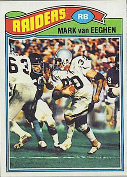 1977 Topps #354 Mark Van Eeghen Front
