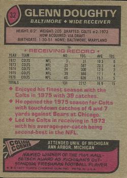 1977 Topps #32 Glenn Doughty Back