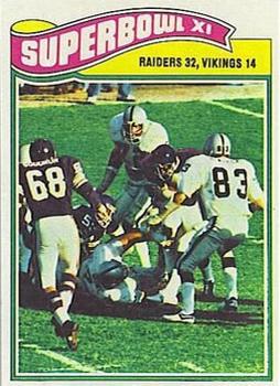 1977 Topps #528 Super Bowl XI Front