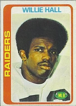 1978 Topps #345 Willie Hall Front