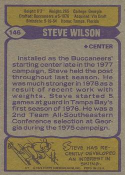 1979 Topps #146 Steve Wilson Back