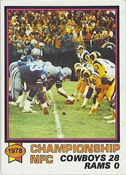 1979 Topps #167 1978 NFC Championship Front