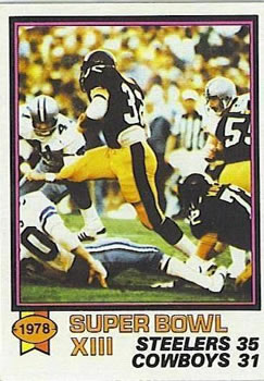 1979 Topps #168 Super Bowl XIII Front