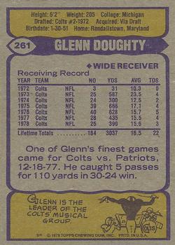 1979 Topps #261 Glenn Doughty Back
