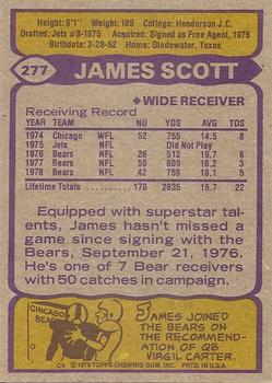 1979 Topps #277 James Scott Back