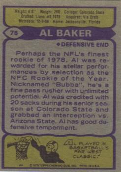 1979 Topps #75 Al Baker Back