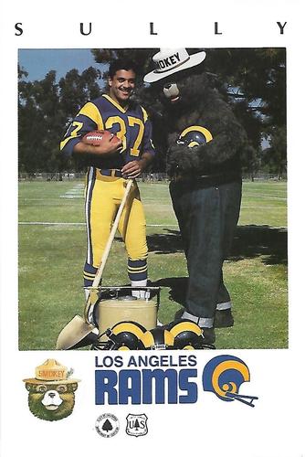 1985 Los Angeles Rams Smokey #19 Ivory Sully Front