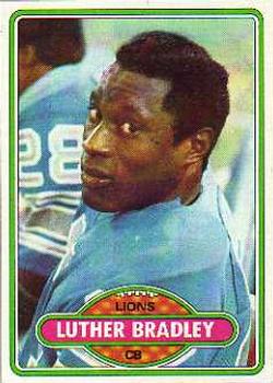 1980 Topps #103 Luther Bradley Front