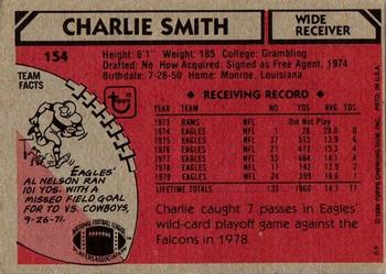 1980 Topps #154 Charlie Smith Back