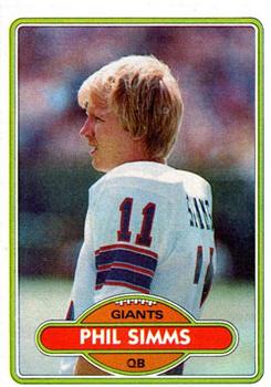 1980 Topps #225 Phil Simms Front