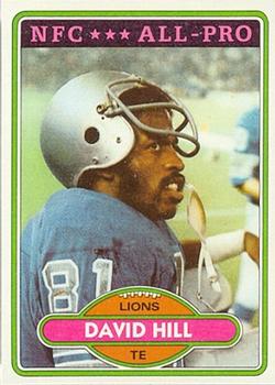1980 Topps #295 David Hill Front