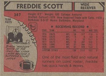 1980 Topps #347 Freddie Scott Back