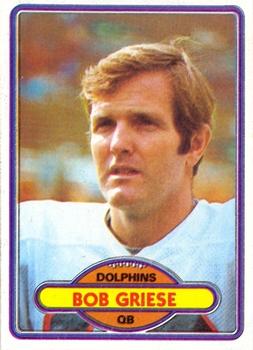 1980 Topps #35 Bob Griese Front