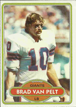 1980 Topps #395 Brad Van Pelt Front