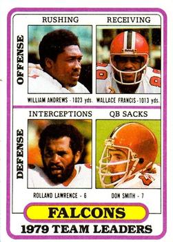 1980 Topps #411 William Andrews / Wallace Francis / Rolland Lawrence / Don Smith Front