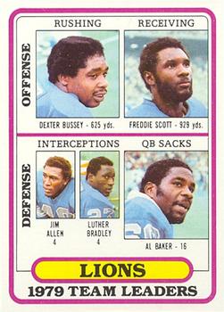 1980 Topps #488 Dexter Bussey / Freddie Scott / Jim Allen / Luther Bradley / Al Baker Front