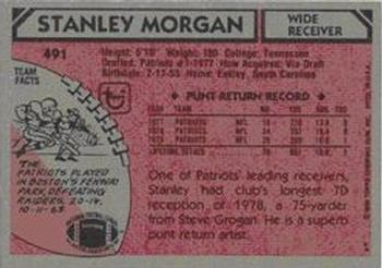 1980 Topps #491 Stanley Morgan Back