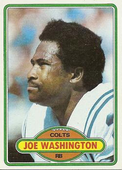 1980 Topps #505 Joe Washington Front