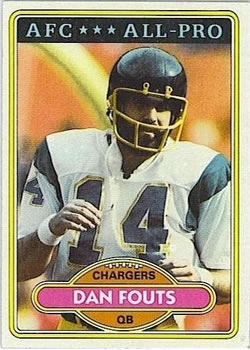 1980 Topps #520 Dan Fouts Front