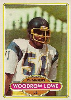 1980 Topps #68 Woodrow Lowe Front